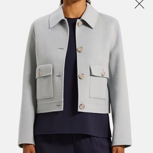 THEORY Double Pocket Jacket in Double-Face Wool-Cashmere